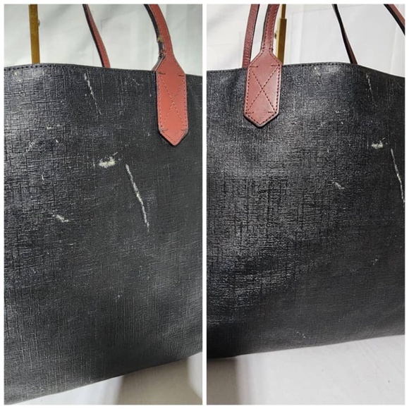 Authentic Gucci Supreme Leather Tote Bag Black/Pink - Picture 5 of 16